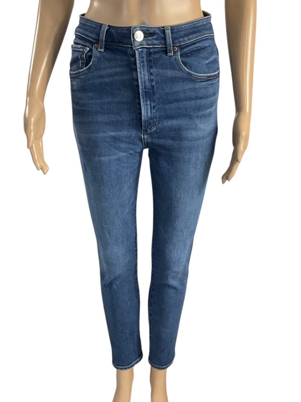 Revtown Decade Denim High Rise Skinny Jeans Size 27 Regular Medium Wash Stretch